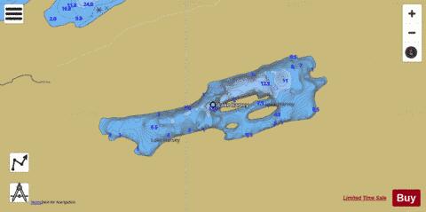 Lake Harvey depth contour Map - i-Boating App