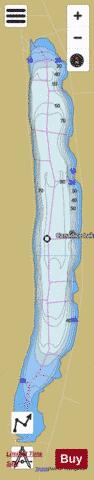Canadice Lake depth contour Map - i-Boating App