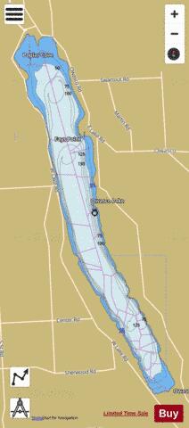 Owasco Lake depth contour Map - i-Boating App