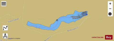 Ball Mountain Lake depth contour Map - i-Boating App