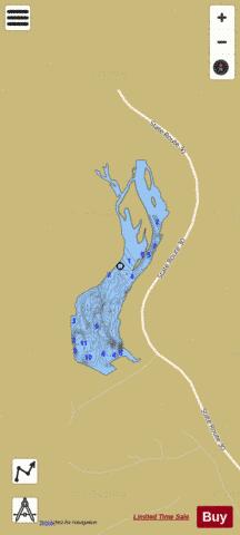 Townshend Lake depth contour Map - i-Boating App