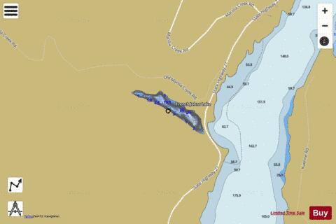 French Johns Lake depth contour Map - i-Boating App