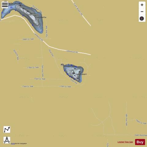 Lake Howard depth contour Map - i-Boating App