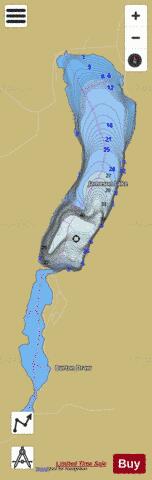 Jameson Lake depth contour Map - i-Boating App