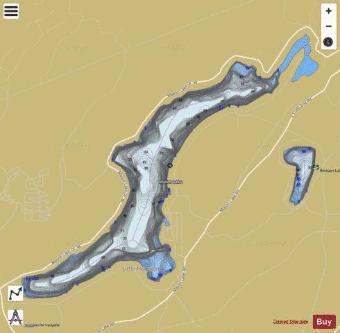 Mason Lake depth contour Map - i-Boating App