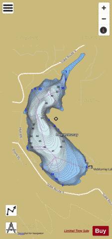 Lake McMurray depth contour Map - i-Boating App