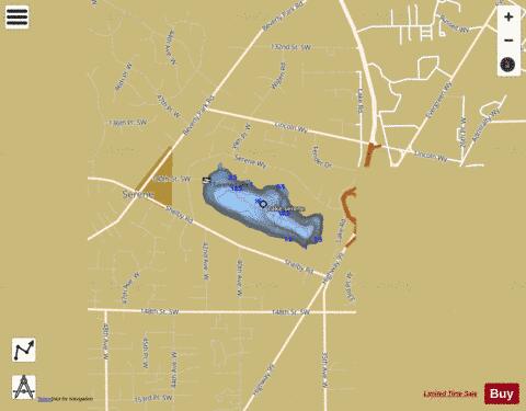 Lake Serene depth contour Map - i-Boating App