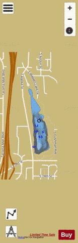 Little Wapato Lake depth contour Map - i-Boating App