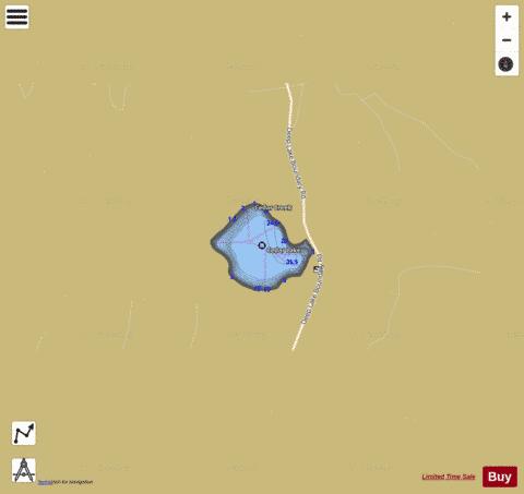Cedar Lake depth contour Map - i-Boating App