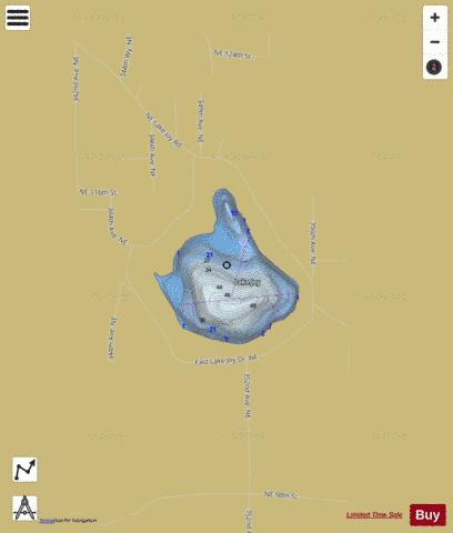 Lake Joy depth contour Map - i-Boating App