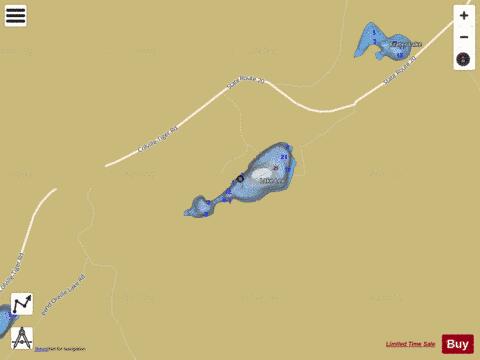 Lake Leo depth contour Map - i-Boating App