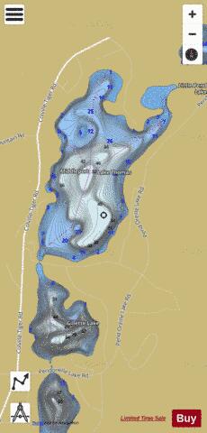 Lake Thomas/Gillette Lake depth contour Map - i-Boating App