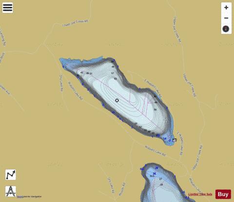 Wapato Lake depth contour Map - i-Boating App
