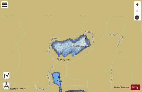 Lake Wooten depth contour Map - i-Boating App