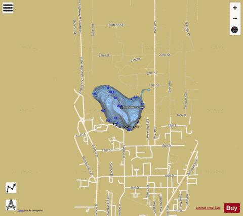 Blackmans Lake depth contour Map - i-Boating App