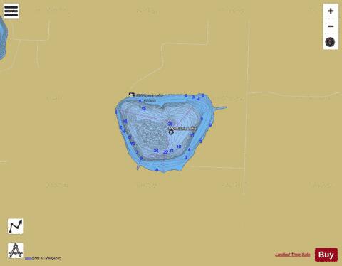 Montana Lake depth contour Map - i-Boating App