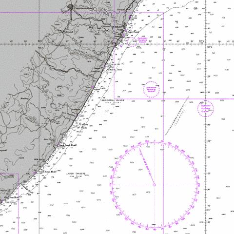 Port Shepstone to Cooper Light Marine Chart - Nautical Charts App