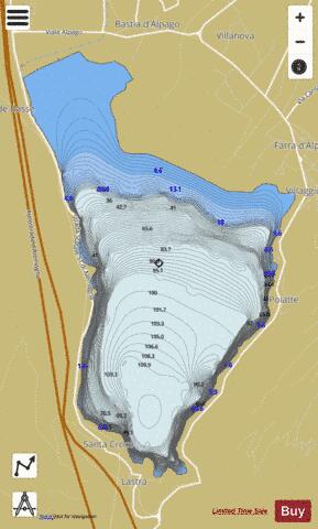 Italy - Belluno Lakes Marine Chart - Nautical Charts App