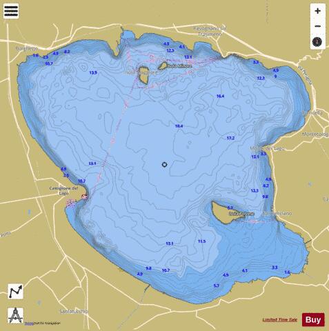 Italy - Perugia Lakes Marine Chart - Nautical Charts App