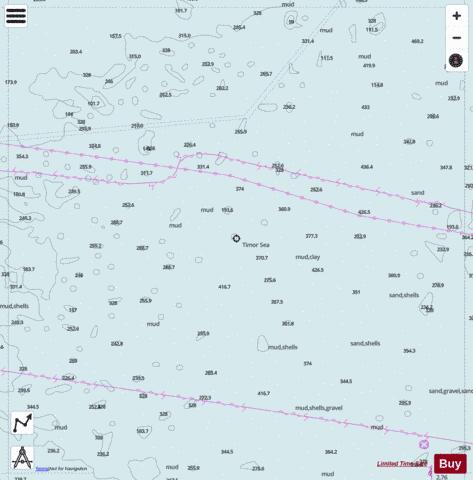 Timor Sea - Timor Sea - Cell 4 Marine Chart - Nautical Charts App - Satellite