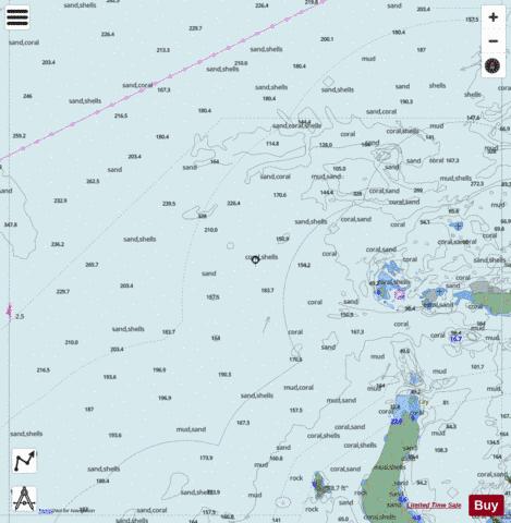 Australia - Western Australia - Penguin Shoal to Cassini Island Marine Chart - Nautical Charts App - Satellite