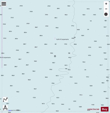 Gulf of Carpentaria - Gulf of Carpentaria - Cell 4 Marine Chart - Nautical Charts App - Satellite