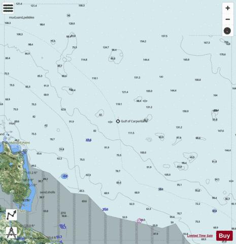 Australia - Northern Territory - Sir Edward Pellew Group - Sir Edward Pellew Group - East Marine Chart - Nautical Charts App - Satellite