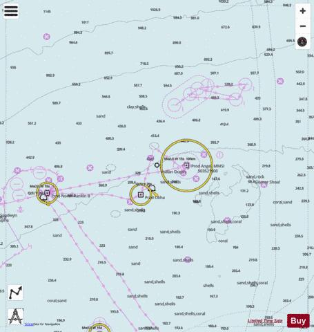Indian Ocean - Glomar Shoal Marine Chart - Nautical Charts App - Satellite