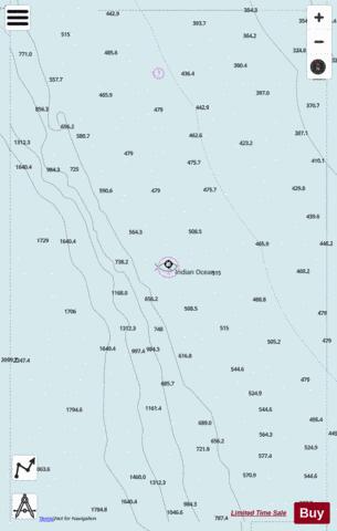 Indian Ocean - Indian Ocean - Cell 24 Marine Chart - Nautical Charts App - Satellite