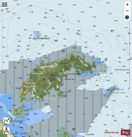 Australia - Queensland - Wellesley Islands Marine Chart - Nautical Charts App - Satellite