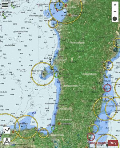 Australia - South Australia - Tiparra Bay to Hardwicke Bay Marine Chart - Nautical Charts App - Satellite