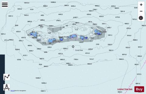 Coral Sea - Wreck Reefs Marine Chart - Nautical Charts App - Satellite