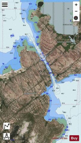 Australia - Northern Territory - Gugari Rip (Wessel Islands) Marine Chart - Nautical Charts App - Satellite