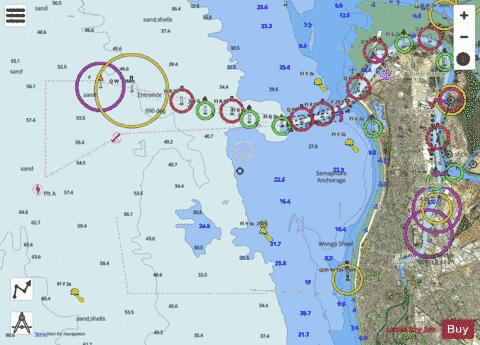 Australia - South Australia - Gulf St Vincent - Port Adelaide and approaches Marine Chart - Nautical Charts App - Satellite