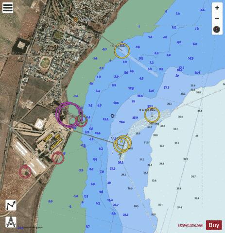 Australia - South Australia - Gulf St Vincent - Ardrossan Marine Chart - Nautical Charts App - Satellite