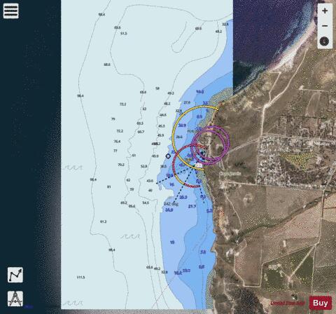 Australia - South Australia - Gulf St Vincent - Cape Jervis Marine Chart - Nautical Charts App - Satellite