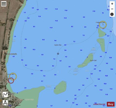 Australia - South Australia - Gulf St Vincent - Oyster Bay Marine Chart - Nautical Charts App - Satellite