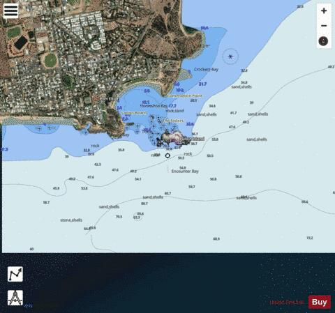 Australia - South Australia - Port Elliot Marine Chart - Nautical Charts App - Satellite
