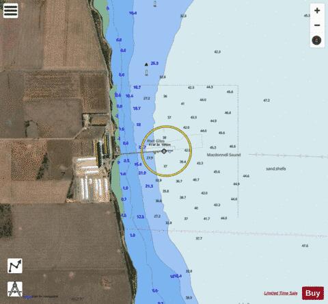 Australia - South Australia - Gulf St Vincent - Port Giles Marine Chart - Nautical Charts App - Satellite