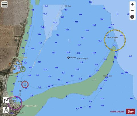 Australia - South Australia - Gulf St Vincent - Port Vincent Marine Chart - Nautical Charts App - Satellite
