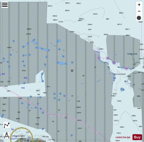 Papua New Guinea - North East Coast - Daia Point to Star Reefs Marine Chart - Nautical Charts App - Satellite