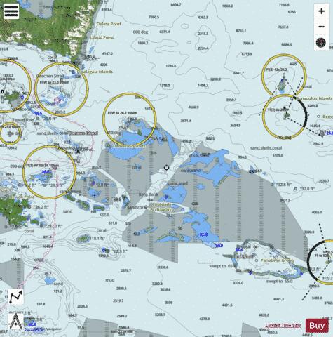 Papua New Guinea - North East Coast - Panabwal Group to Goschen Strait Marine Chart - Nautical Charts App - Satellite