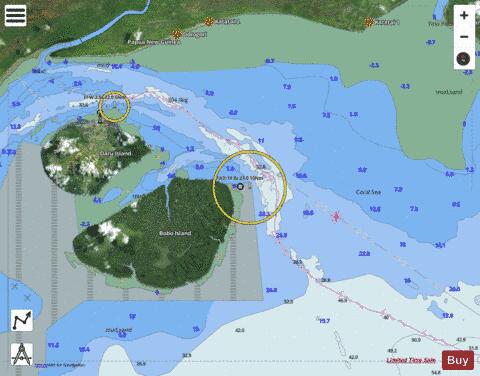 Papua New Guinea - South Coast - Daru and approaches Marine Chart - Nautical Charts App - Satellite