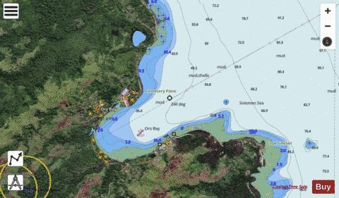 Papua New Guinea - North East Coast - Oro Bay Marine Chart - Nautical Charts App - Satellite