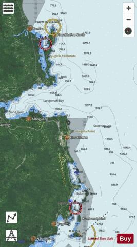 Papua New Guinea - North East Coast - Dregerhafen to Finschhafen Marine Chart - Nautical Charts App - Satellite