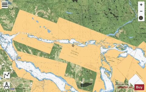 LAC COULONGE � / TO �LE MARCOTTE Marine Chart - Nautical Charts App - Satellite