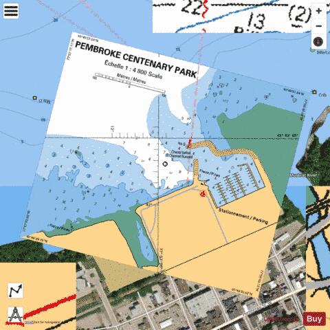 PEMBROKE CENTENARY PARK Marine Chart - Nautical Charts App - Satellite