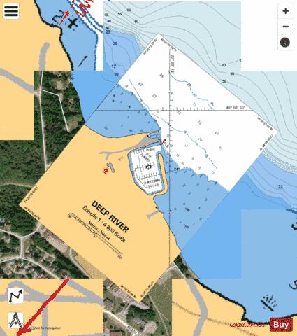 DEEP RIVER Marine Chart - Nautical Charts App - Satellite