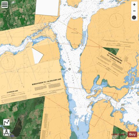 GANNON NARROWS TO/À BOBCAYGEON Marine Chart - Nautical Charts App - Satellite
