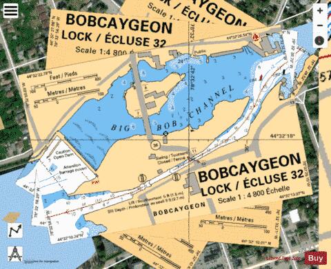 BOBCAYGEON - LOCK/�CLUSE 32 Marine Chart - Nautical Charts App - Satellite